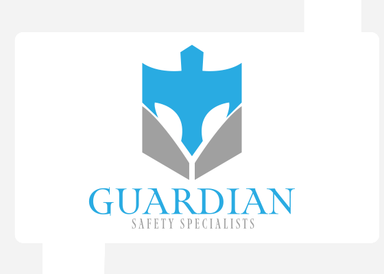Guardian Safety Specialists Logo with a Digital Boardman background