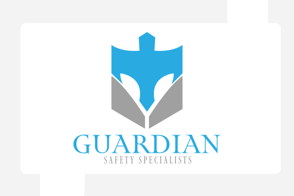 Guardian Safety Specialists Logo with a Digital Boardman background