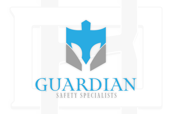 Guardian Safety Specialists logo on top of a branded background for digital boardman
