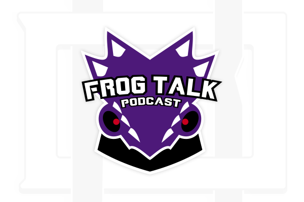 Frog Talk Podcast logo on top of a branded background for digital boardman