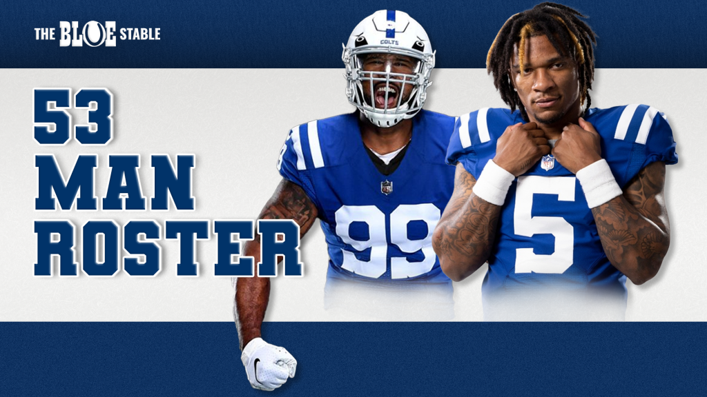53 Man Roster Graphic. This has DeForrest Buckner and Anthony Richardson